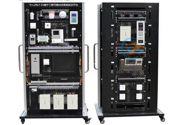 樓宇工程可視對講系統(tǒng)實訓平臺,對講門禁及室內(nèi)安防裝調(diào)實訓裝置