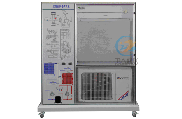 單冷式空調(diào)電路連接及電氣故障實(shí)訓(xùn)臺(tái),單冷式空調(diào)電氣控制實(shí)驗(yàn)裝置