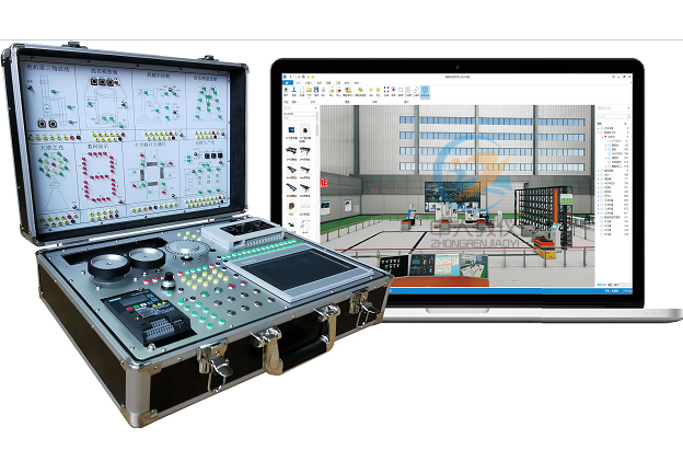 半實物PLC控制實驗箱,虛實結(jié)合PLC實訓(xùn)裝置